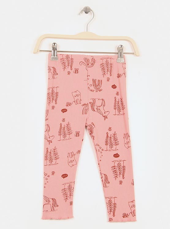 CONJUNTO POLERON Y CALZA RIB ESTAMPADA BABY HARVEST - 3