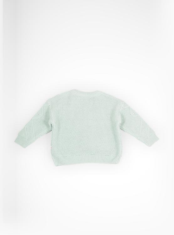CARDIGAN NIÑA BABY HARVEST CON POMPONES - 2