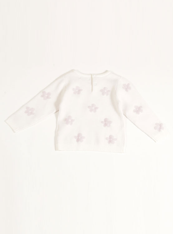 SWEATER ALGODÓN NIÑA BABY HARVEST CON DISEÑO FLORES - 2