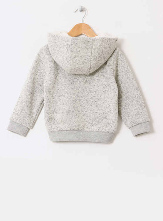 POLERON BABY HARVEST MELANGE FULL ZIPPER CAPUCHA - 2