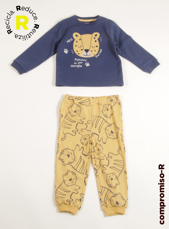 PIJAMA NIÑO BABY HARVEST FRANELA 2 PIEZAS - 1
