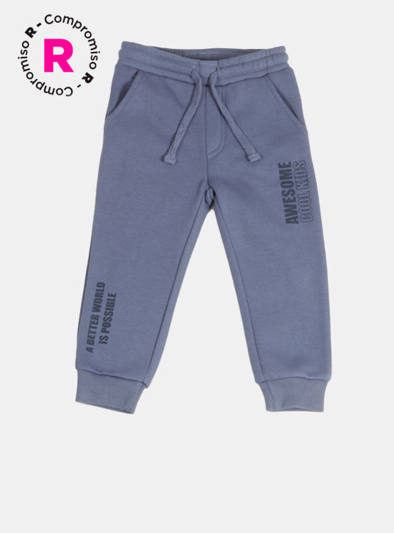 PANTALÓN NIÑO BABY HARVEST FRASES ESTAMPADAS SOBRE TONO - 1