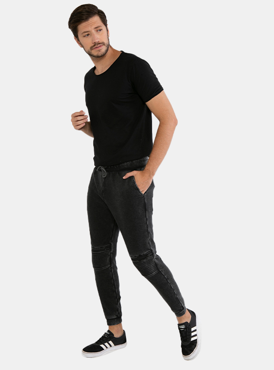PANTALON MARQUIS JOGGER CON APLICACIONES Y CIERRES