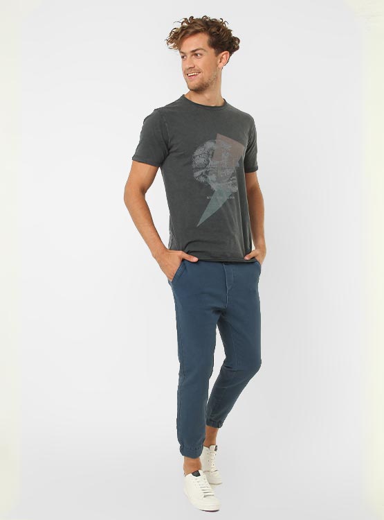 POLERA MANGA CORTA CUELLO REDONDO CALAVERA MARQUIS - 1