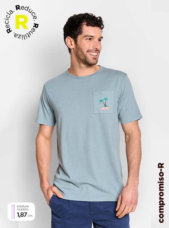 POLERA MANGA CORTA HOMBRE MARQUIS NAVIDI
