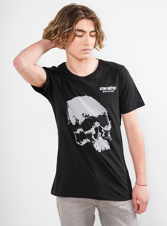 Ripley - POLERA INDEX ESTAMPADO CALCE REGULAR CUELLO REDONDO MANGA CORTA