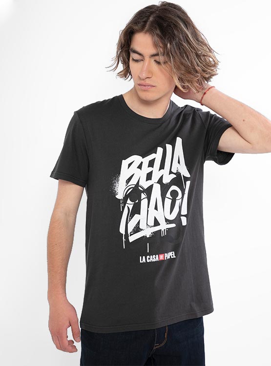 POLERA INDEX CASA DE PAPEL NETFLIX CUELLO REDONDO MANGA CORTA - 2