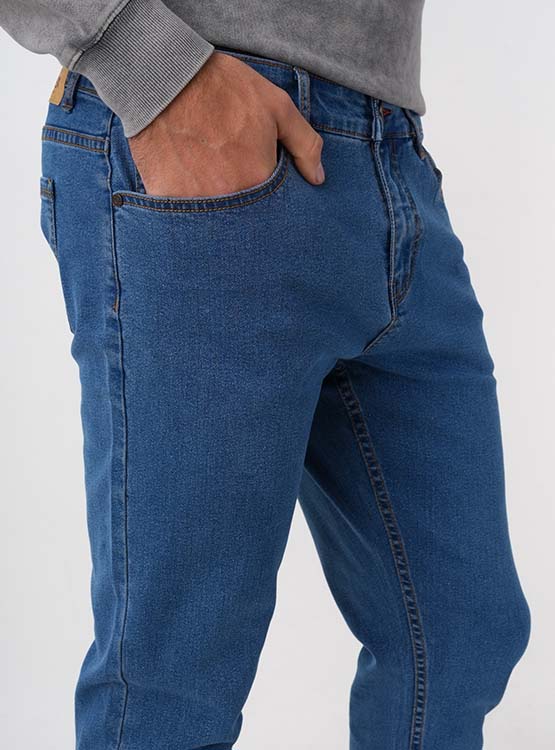 JEANS HOMBRE INDEX LISO BASICO SLIM - 4