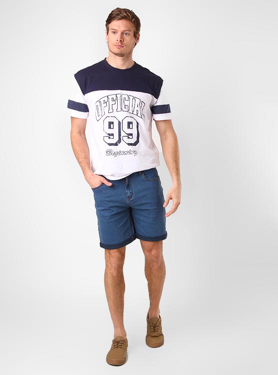 BERMUDA ALGODÓN HOMBRE INDEX DENIM - 1