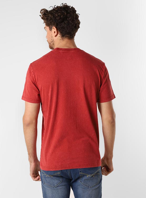 POLERA MANGA CORTA LAVADA SOLIDA INDEX - 2