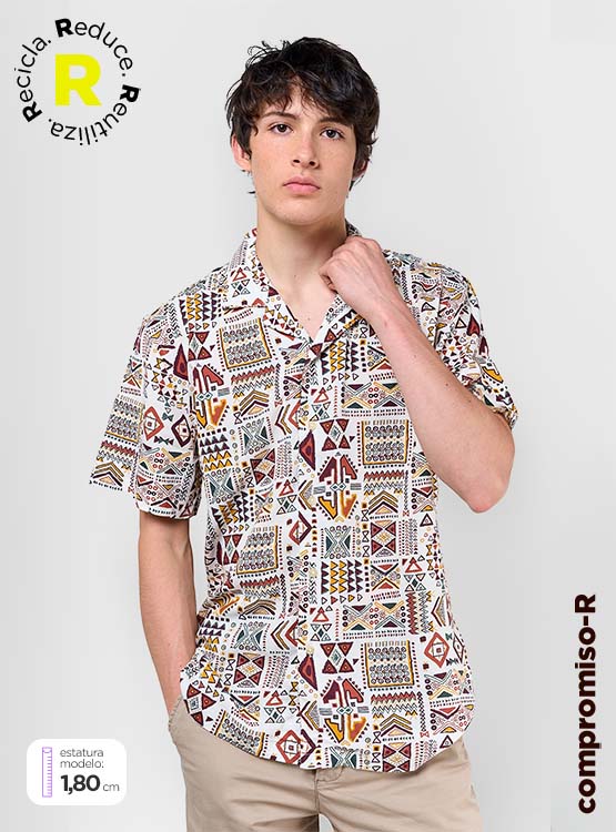 CAMISA INDEX MANGA CORTA PRINT