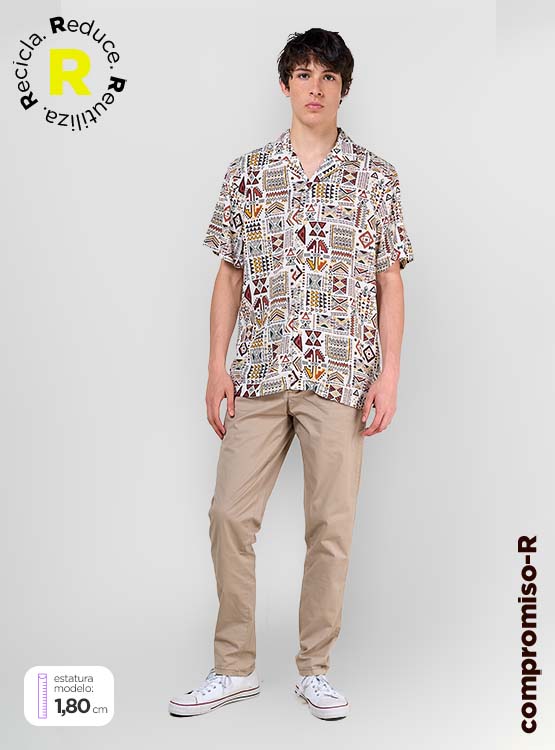 PANTALÓN ALGODÓN HOMBRE INDEX SLIM BÁSICO