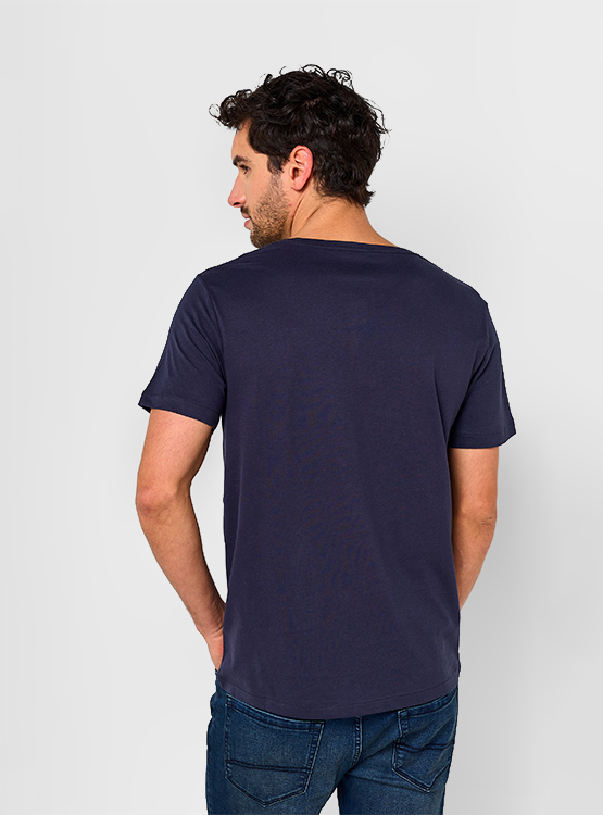 POLERA MANGA CORTA ALGODÓN HOMBRE INDEX BÁSICA HENLEY - 2