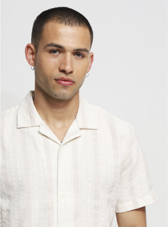CAMISA INDEX TEJIDA CON RAYAS - 3