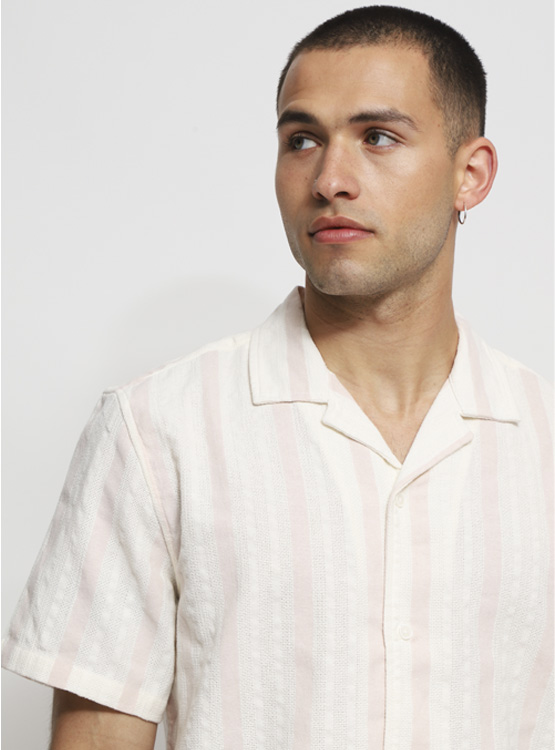 CAMISA INDEX TEJIDA CON RAYAS - 3