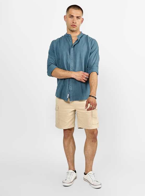 CAMISA INDEX CUELLO MAO LINO - 4