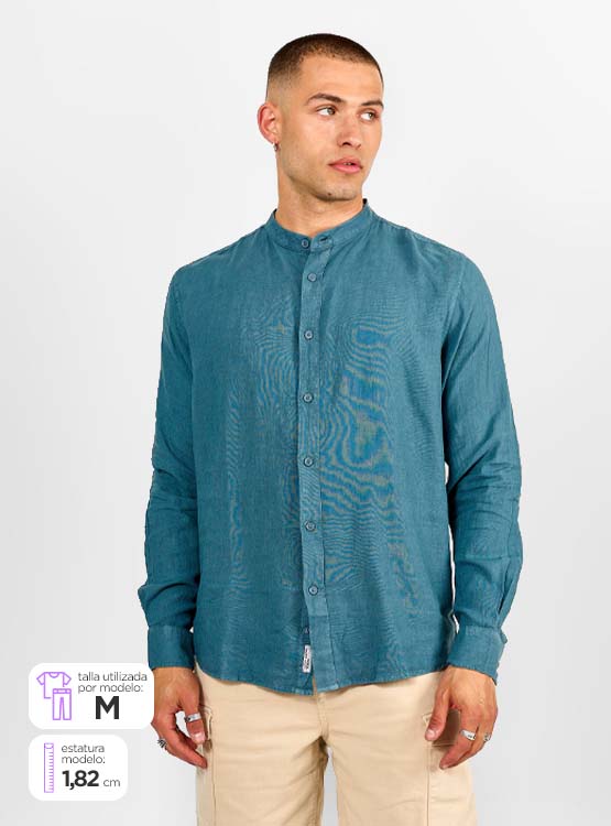 CAMISA INDEX CUELLO MAO LINO - 1