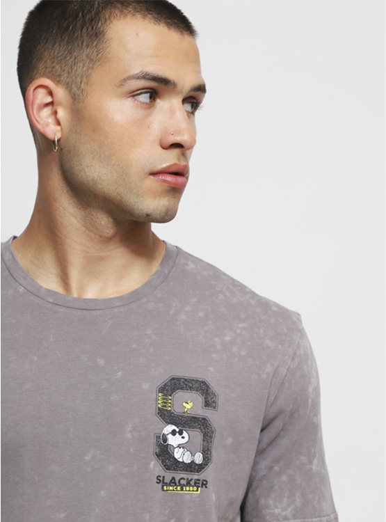 POLERA MANGA CORTA ALGODÓN HOMBRE INDEX PEANUTS - 3