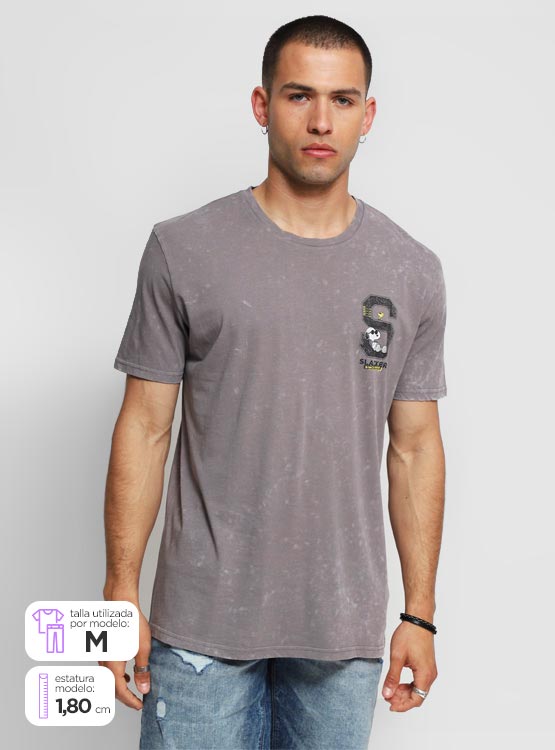 POLERA MANGA CORTA ALGODÓN HOMBRE INDEX PEANUTS