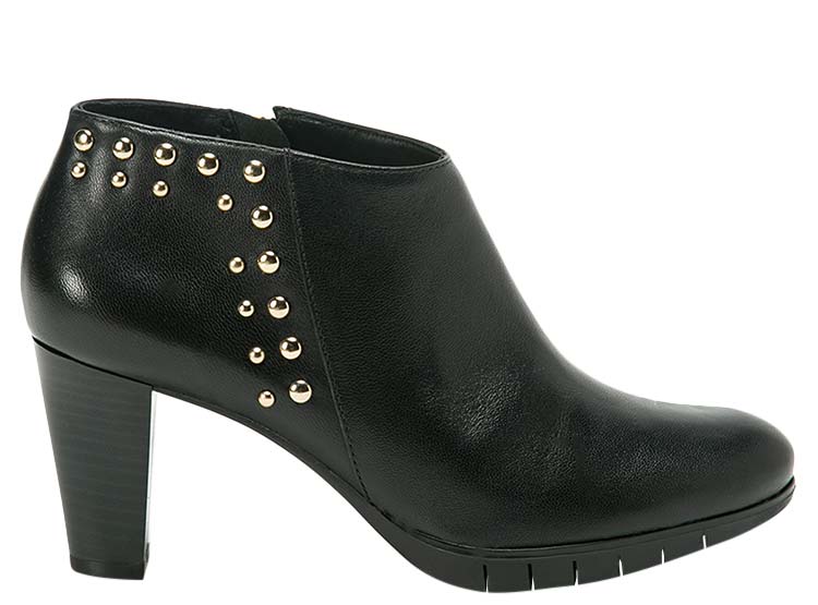 BOTINES MUJER GACEL CUERO NEGRO CATRINA