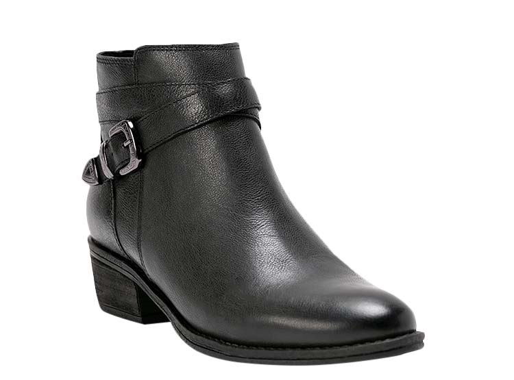 Ripley - BOTINES MUJER GACEL CUERO NEGRO GINA