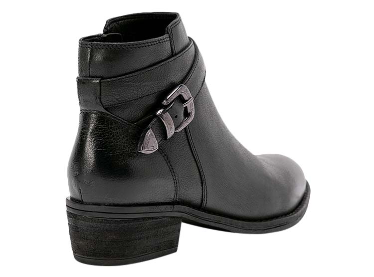 Ripley - BOTINES MUJER GACEL CUERO NEGRO GINA
