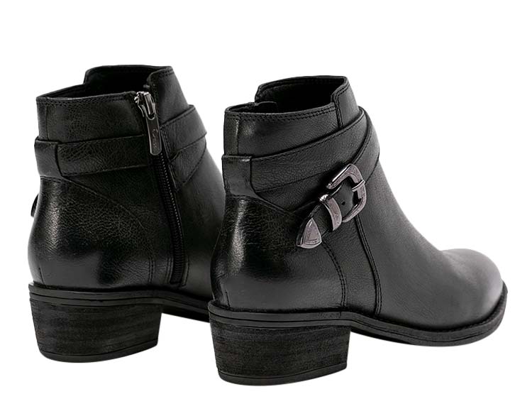 Ripley - BOTINES MUJER GACEL CUERO NEGRO GINA