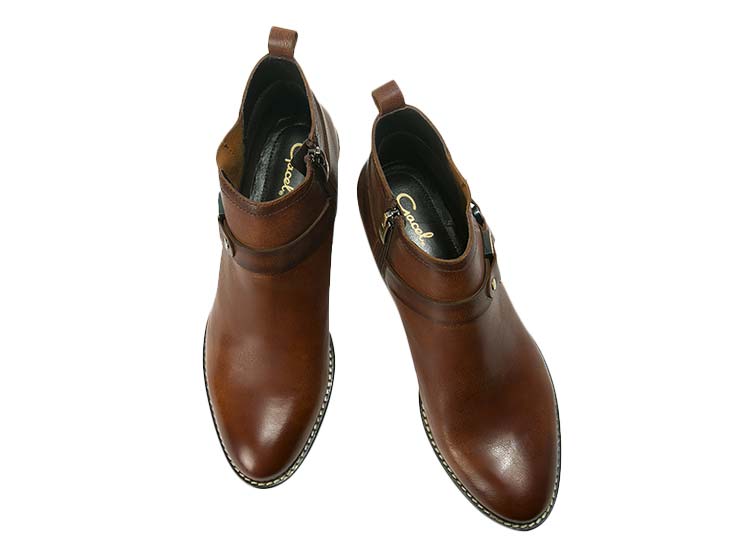 BOTINES MUJER GACEL CUERO CAFE GINA
