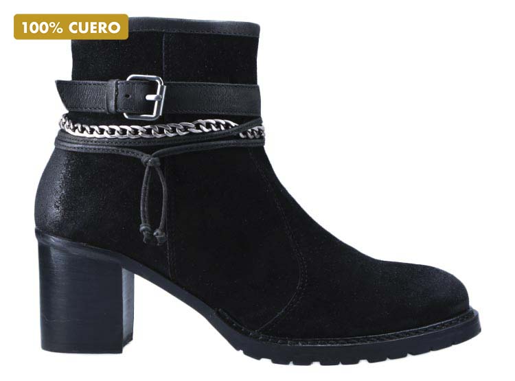 BOTINES MUJER GACEL CUERO NEGRO KILKENNY