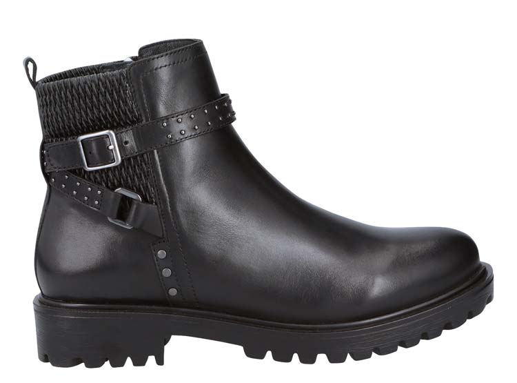 Ripley - BOTINES MUJER GACEL CUERO NEGRO TAMMI