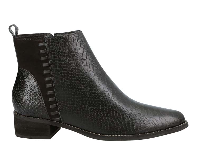 BOTINES MUJER GACEL CUERO NEGRO CARRIE