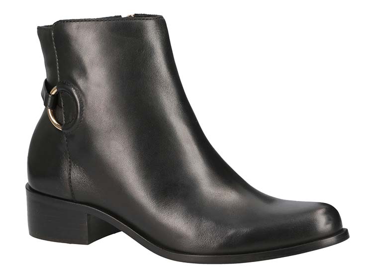 Ripley - BOTINES MUJER GACEL CUERO NEGRO BRITT 655733