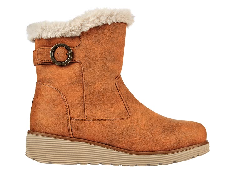 BOTINES MUJER SKECHERS CANELA KEEPSAKES WEDGE COMFY WINTER 167248-CSNT