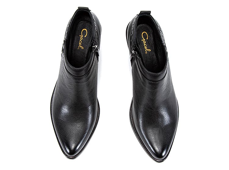 Ripley - BOTINES MUJER GACEL CUERO NEGRO MADISON