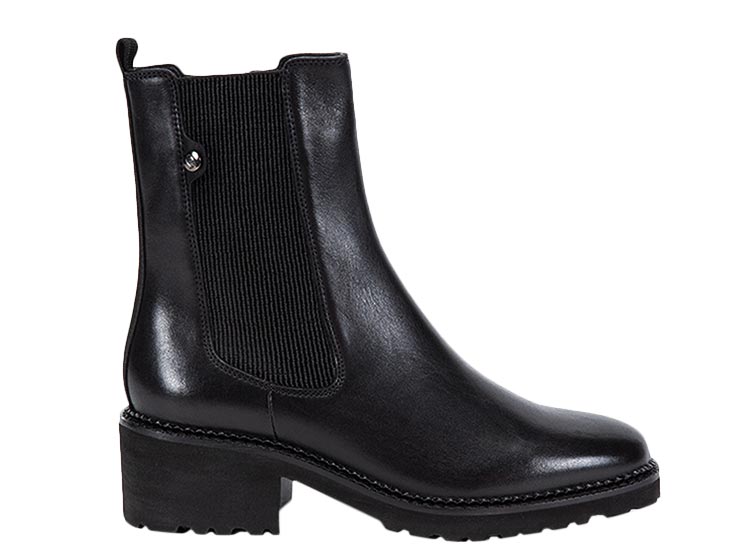 Ripley - BOTINES MUJER GACEL CUERO NEGRO OMARA 657848