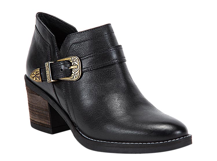 BOTINES MUJER GACEL CUERO NEGRO PIERA