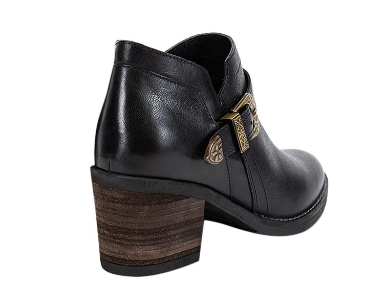 BOTINES MUJER GACEL CUERO NEGRO PIERA