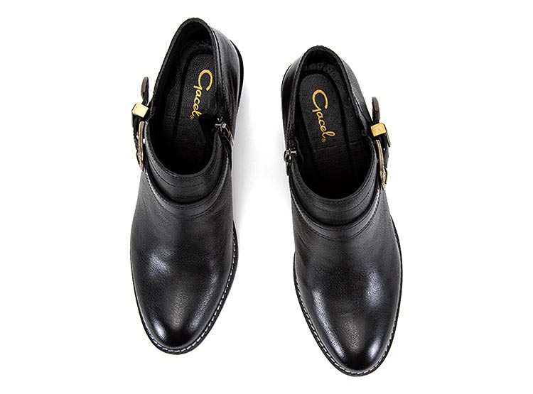 Ripley - BOTINES MUJER GACEL CUERO NEGRO PIERA