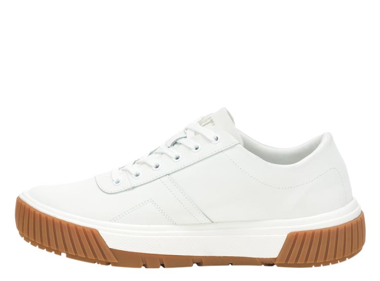 ZAPATILLAS MUJER CAT URBANAS BLANCO AMB CUERO - 2