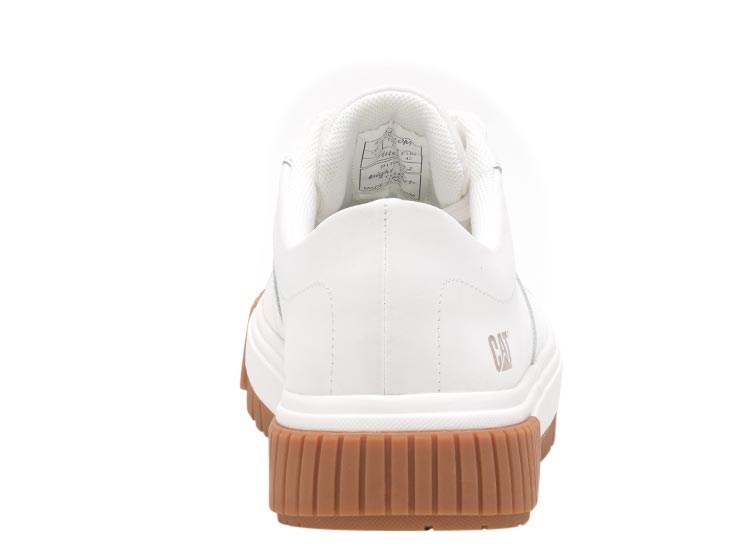 ZAPATILLAS MUJER CAT URBANAS BLANCO AMB CUERO - 3