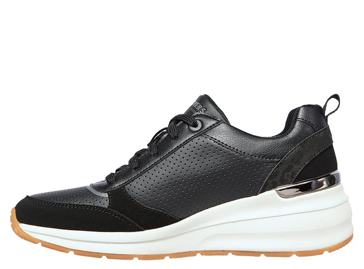 ZAPATILLAS MUJER SKECHERS NEGRO BILLION - 3