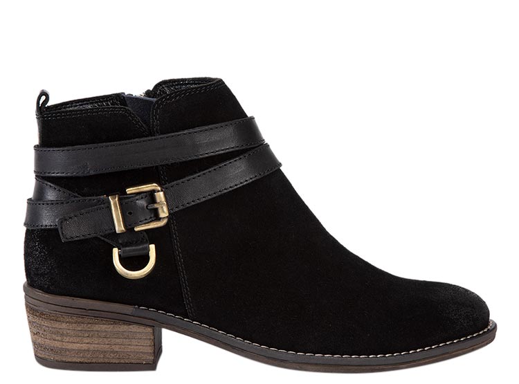 BOTINES MUJER GACEL CUERO NEGRO GINA