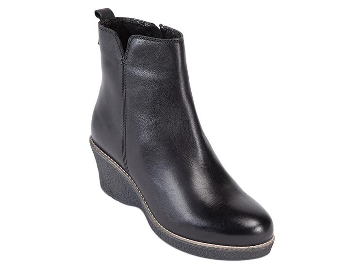 BOTINES MUJER GACEL CUERO NEGRO LEDA