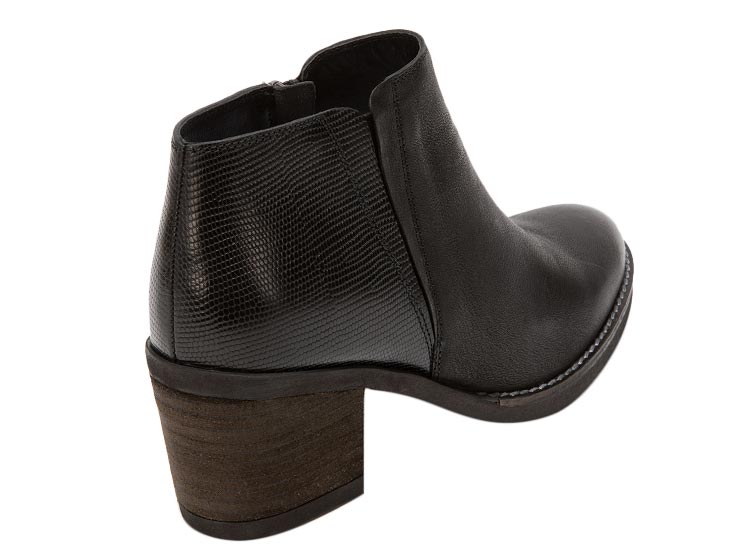BOTINES MUJER GACEL CUERO NEGRO PIERA