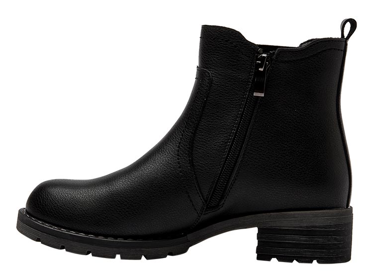 BOTINES MUJER CARRANO CUERO NEGRO RH011  - 4