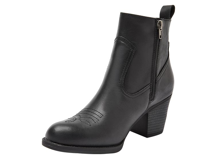 BOTINES CUERO MUJER CARRANO NEGRO RJ032 - 3