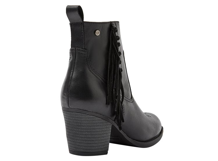 BOTINES CUERO MUJER CARRANO NEGRO RJ032 - 5