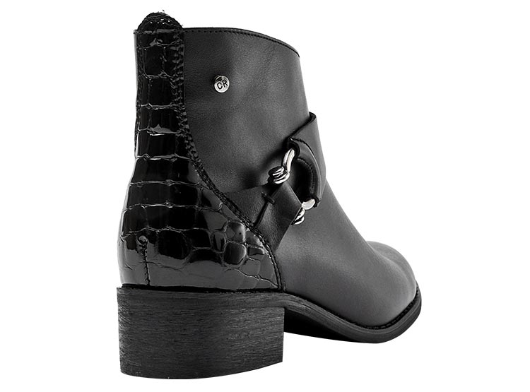 BOTINES CUERO MUJER CARRANO NEGRO RJ050
