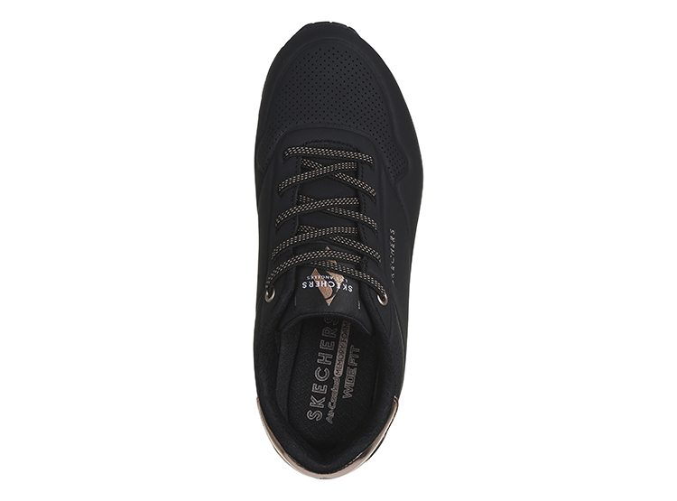 ZAPATILLAS MUJER SKECHERS NEGRO UNO SHIMMER AWAY - 4