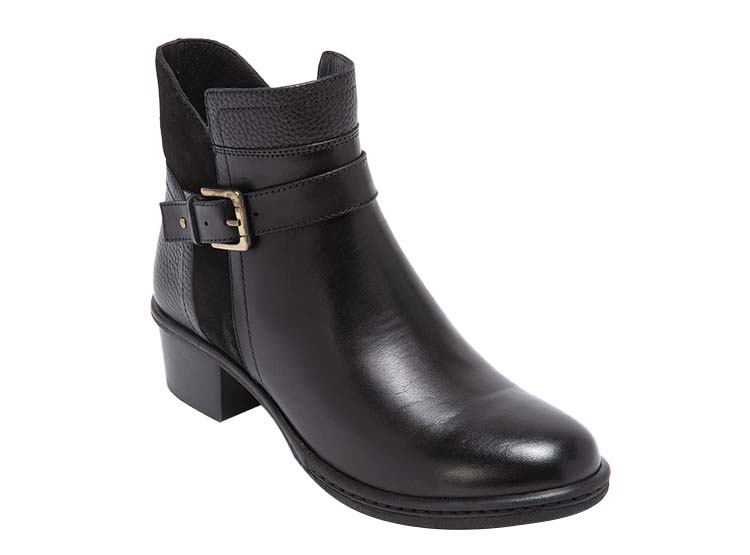 BOTINES MUJER GACEL CUERO NEGRO FABIANA